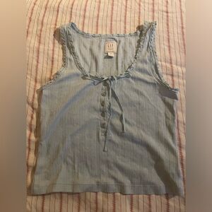 Doen Blue Sleeveless Top